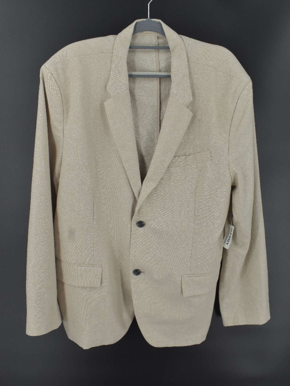 Old Navy Linen Blend Blazer Oatmeal Beige NWT Size XXL